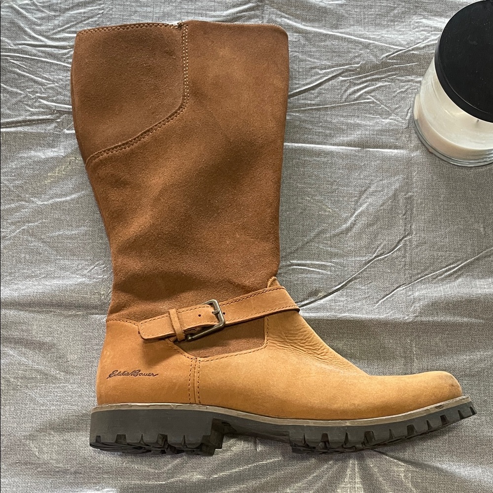 Eddie Bauer Women's Brown Suede Winter Boots